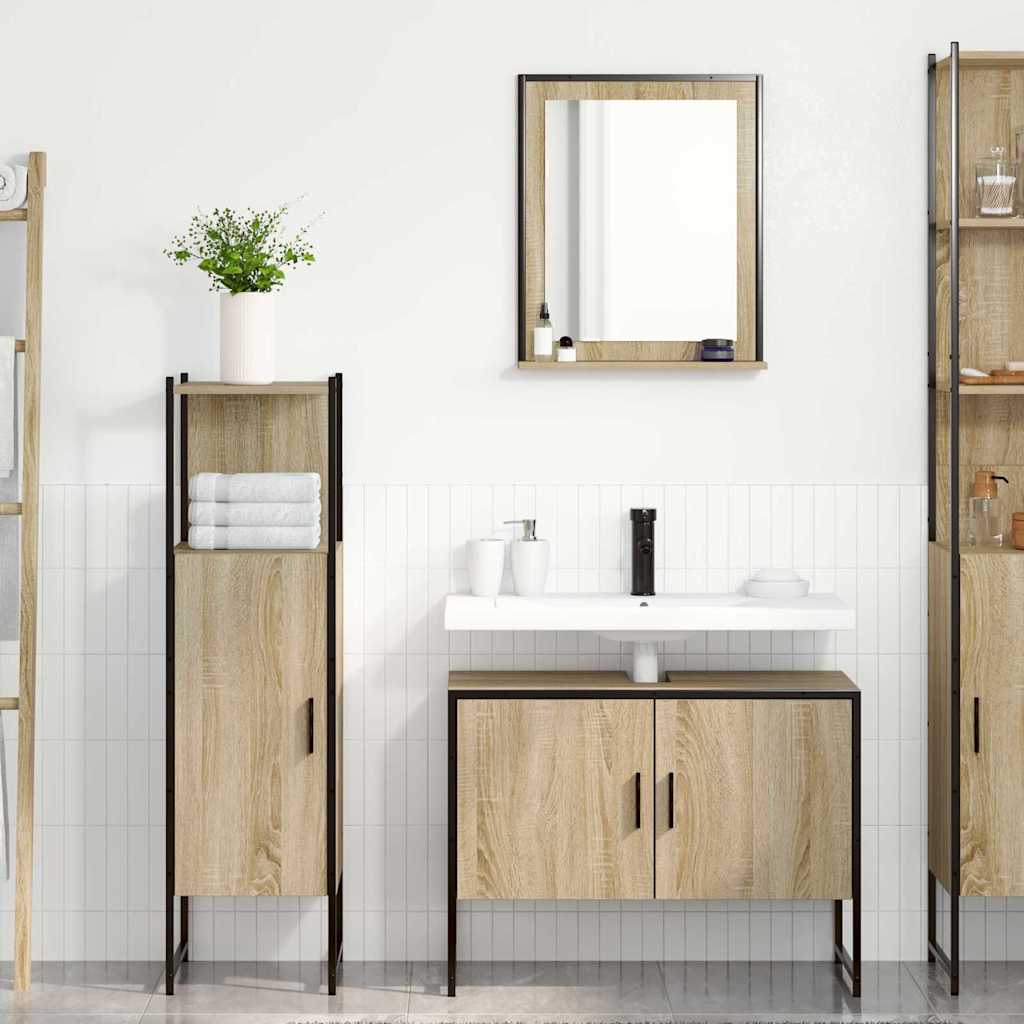 Ensemble de mobilier de salle de bain 3 pc Marron - XIOS