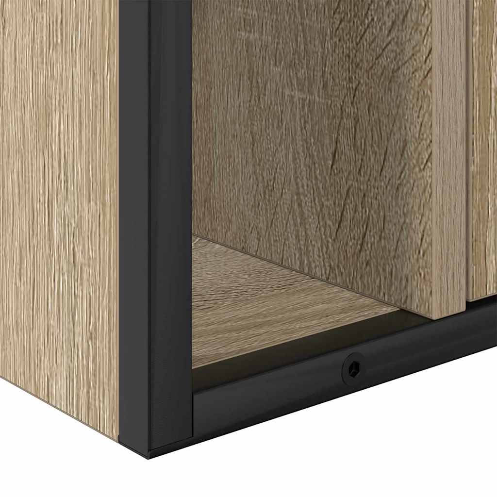 Ensemble de mobilier de salle de bain 3 pièces Marron