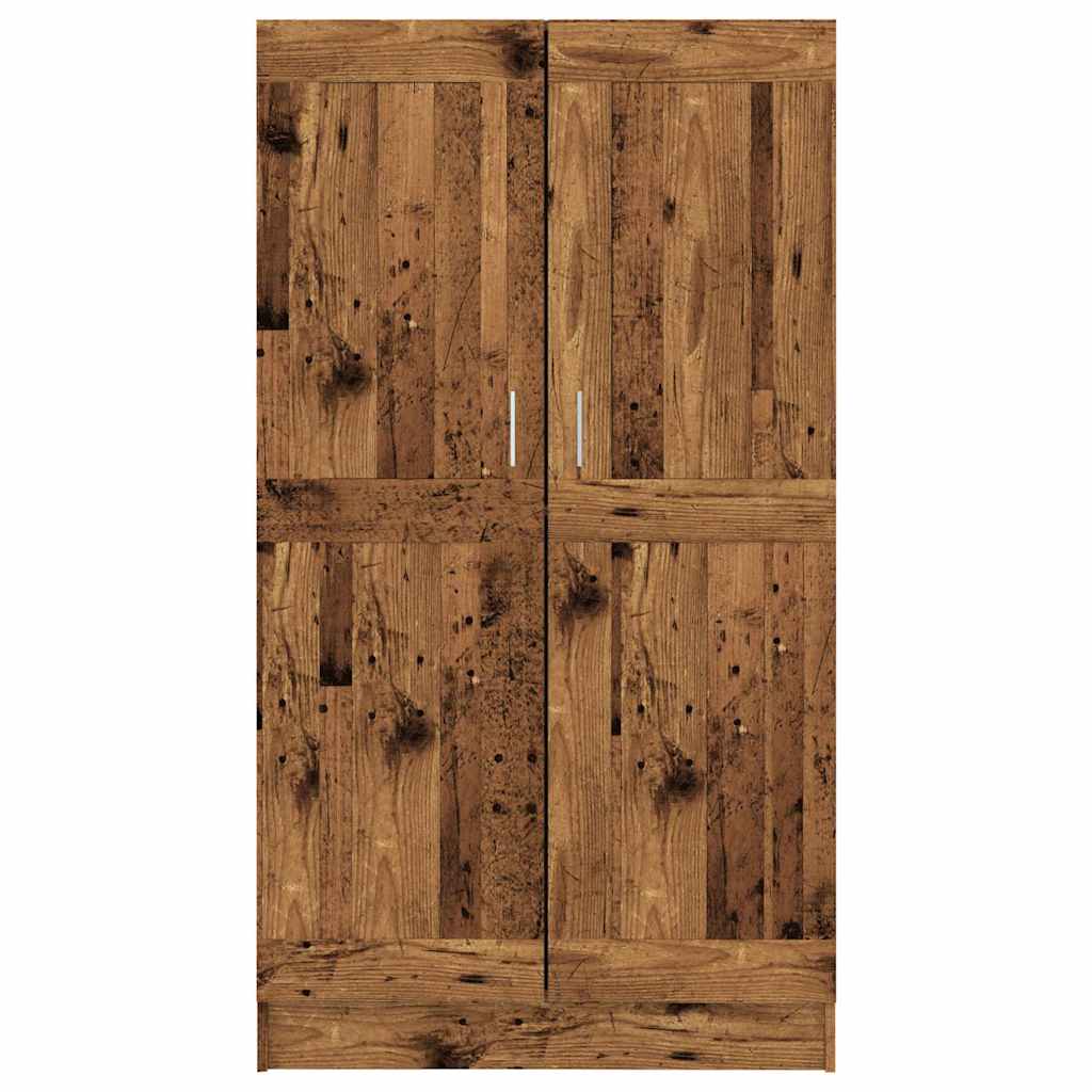 Bibliothèque vieux bois 82,5x30,5x150 cm bois d'ingénierie - XIOS