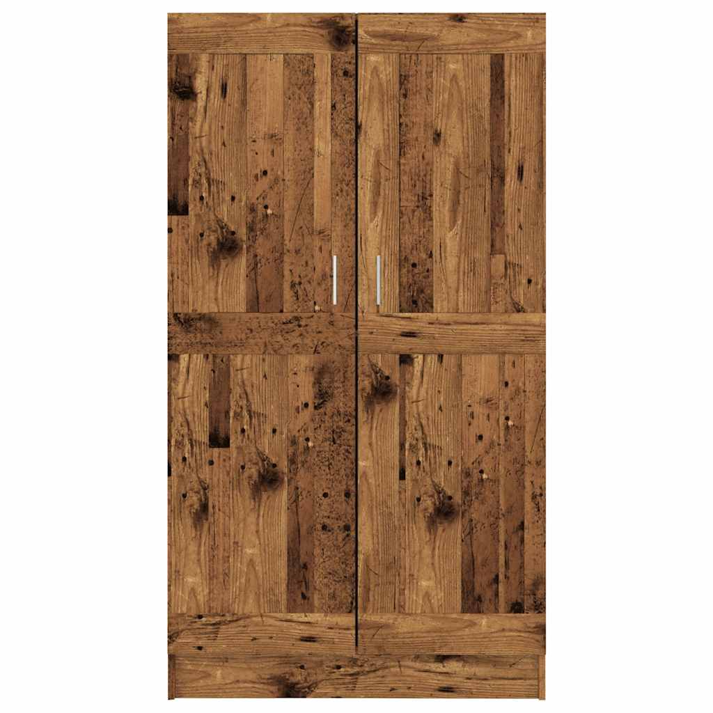 Bibliothèque vieux bois 82,5x30,5x150 cm bois d'ingénierie - XIOS