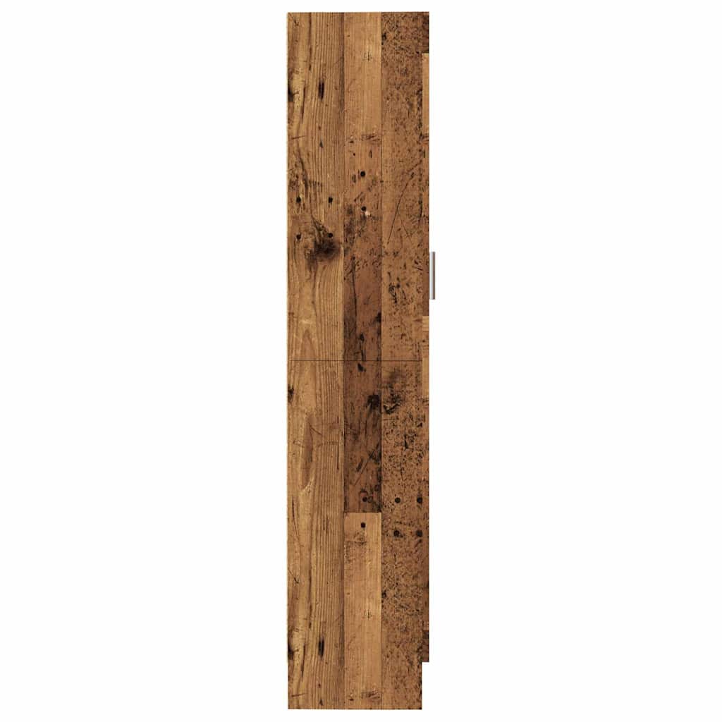 Bibliothèque vieux bois 82,5x30,5x150 cm bois d'ingénierie - XIOS