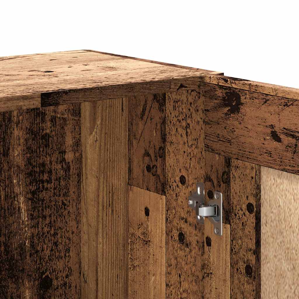 Bibliothèque vieux bois 82,5x30,5x150 cm bois d'ingénierie - XIOS