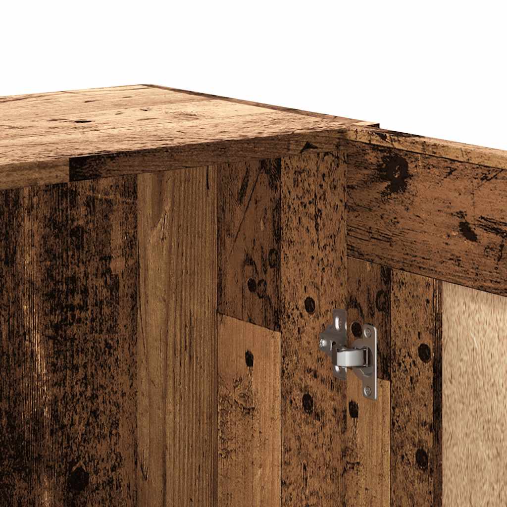 Bibliothèque vieux bois 82,5x30,5x150 cm bois d'ingénierie - XIOS