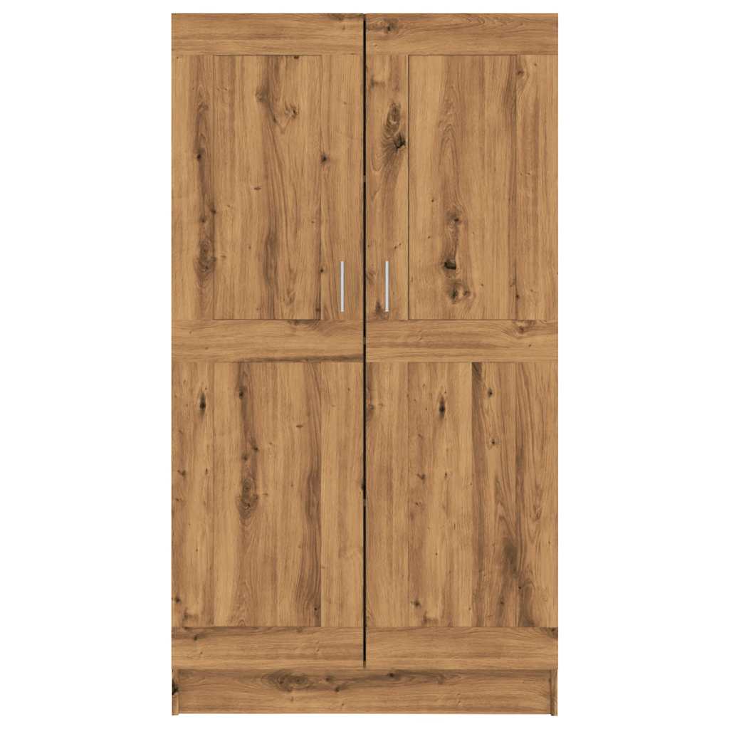 Bibliothèque chêne artisanal 82,5x30,5x150 cm bois d'ingénierie - XIOS