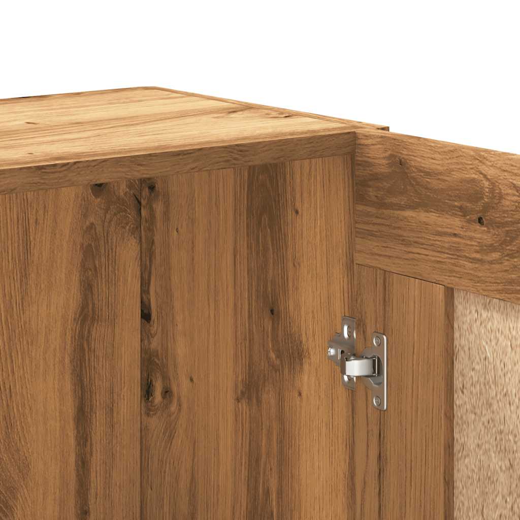 Bibliothèque chêne artisanal 82,5x30,5x150 cm bois d'ingénierie - XIOS