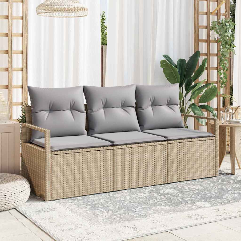Ensemble de Canapés 3 pcs Beige polyrotin