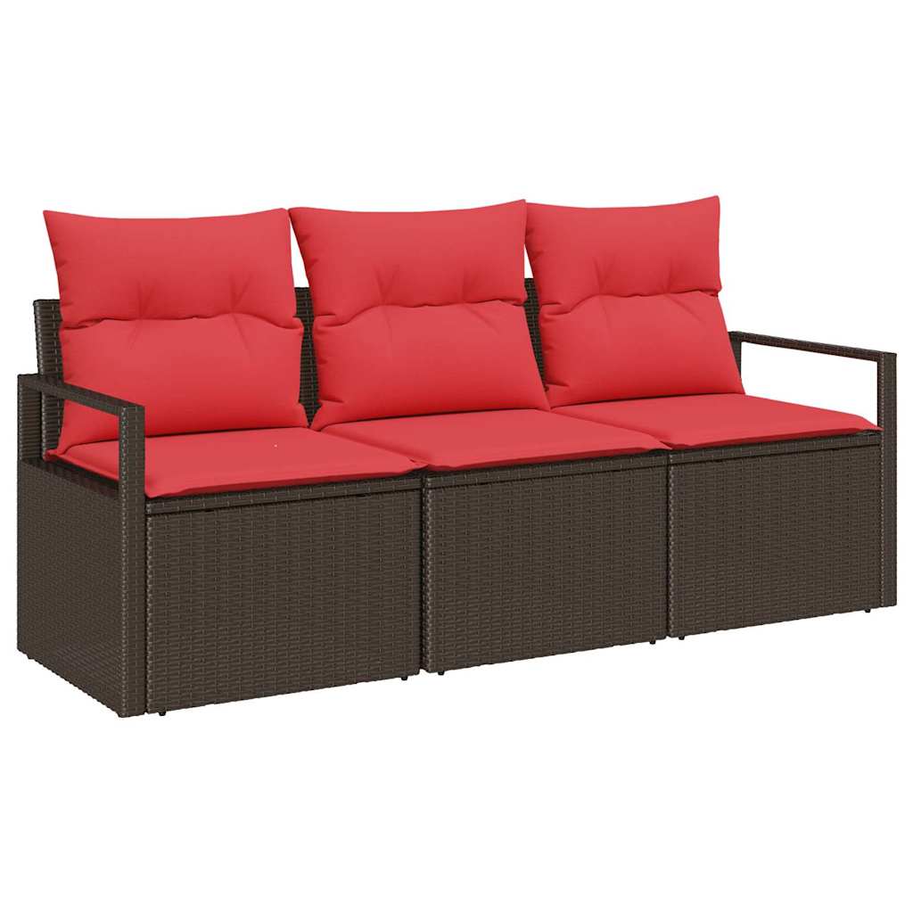 Ensemble de Canapés 3 pcs Marron polyrotin