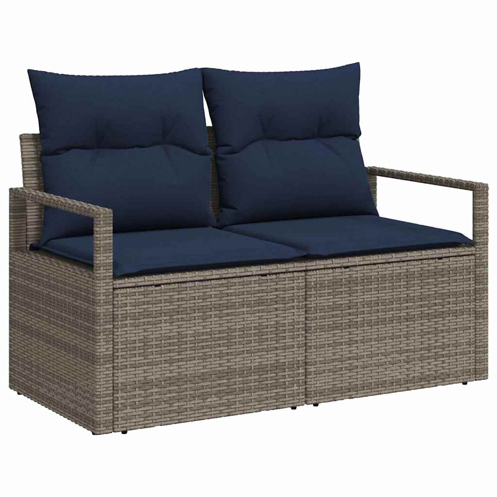 Ensemble de Canapés 6 pcs Gris polyrotin