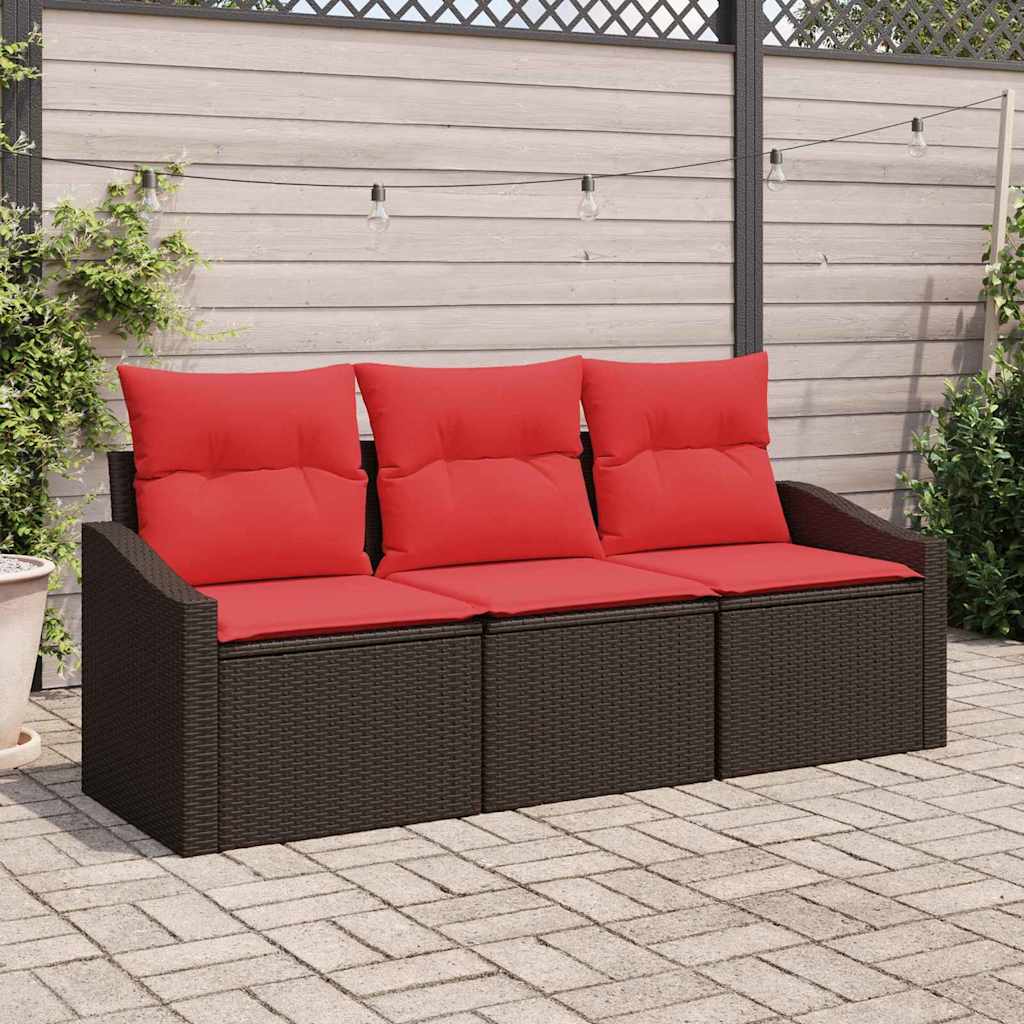 Ensemble de Canapés 3 pc Marron polyrotin