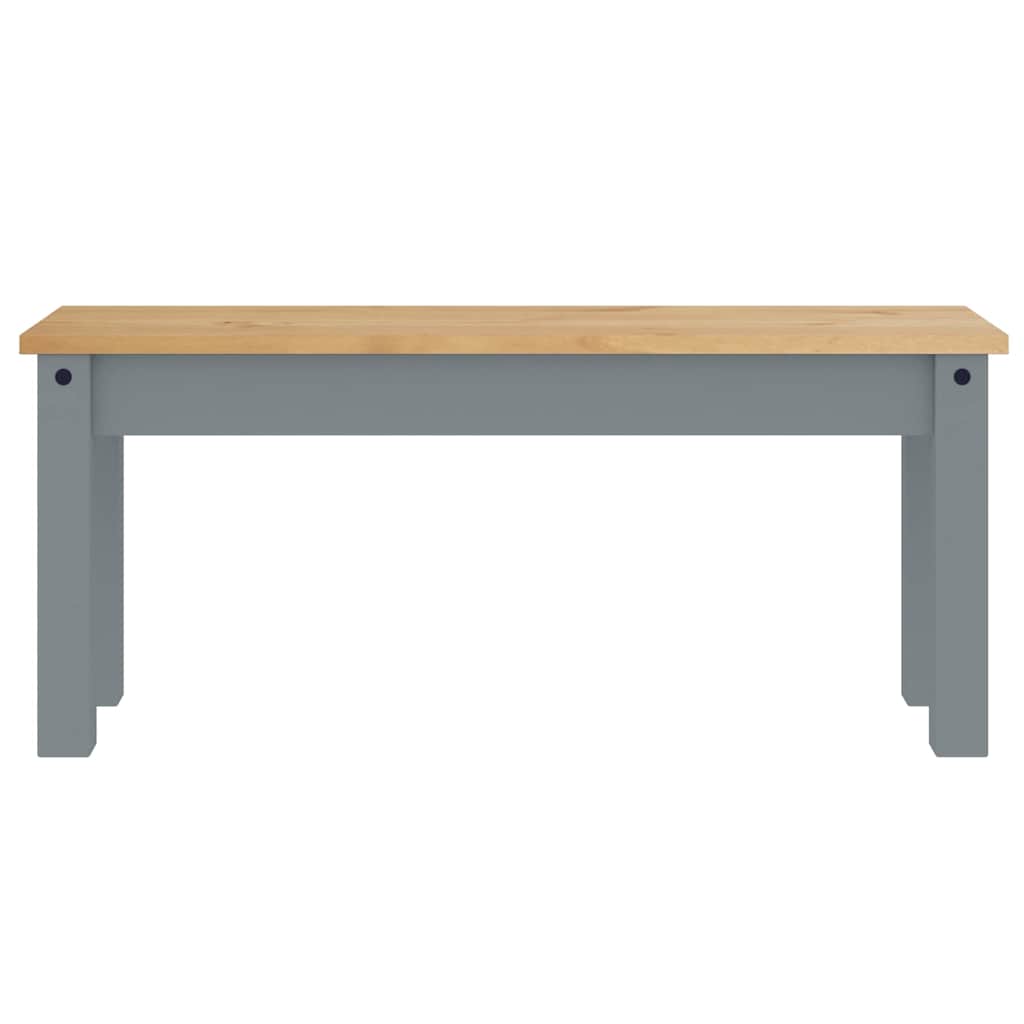 Ensemble à manger PANAMA 4 pcs gris bois de pin massif - XIOS