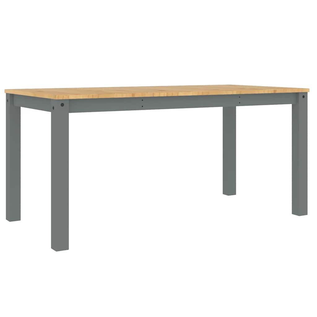 Ensemble à manger PANAMA 5 pcs gris bois de pin massif - XIOS