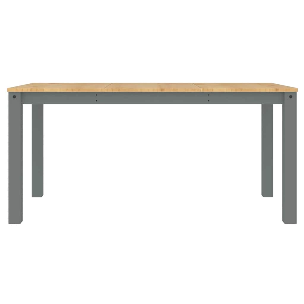 Ensemble à manger PANAMA 5 pcs gris bois de pin massif - XIOS