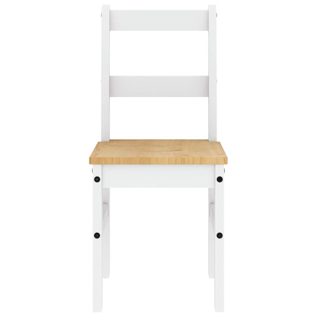Ensemble à manger Panama 5 pcs blanc bois de pin massif - XIOS