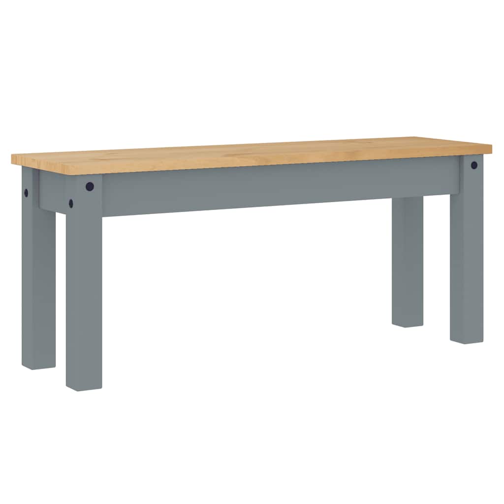 Ensemble à manger PANAMA 4 pcs gris bois de pin massif - XIOS