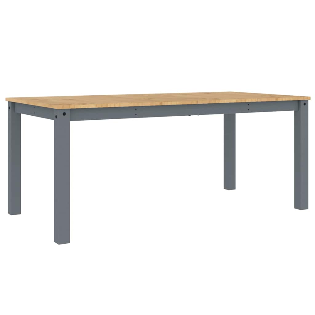 Ensemble à manger PANAMA 5 pcs gris bois de pin massif - XIOS