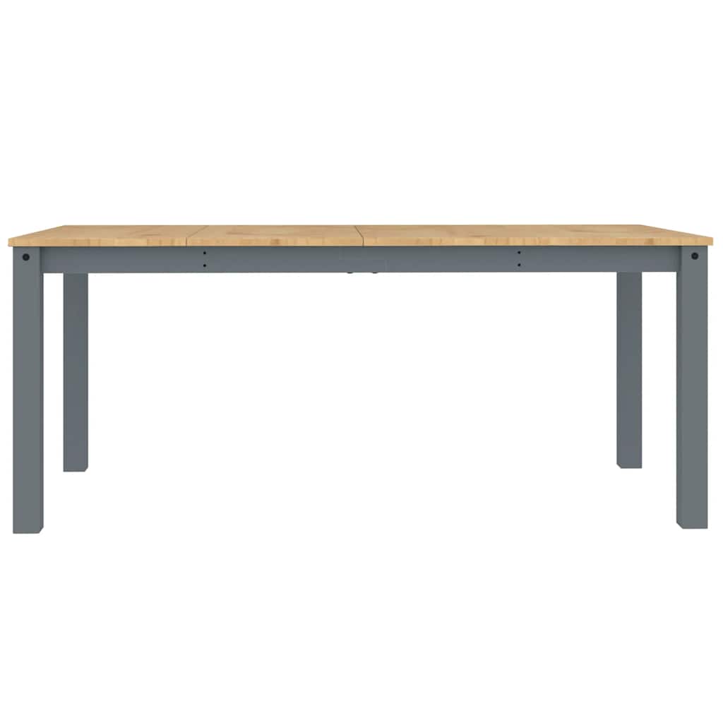 Ensemble à manger PANAMA 5 pcs gris bois de pin massif - XIOS