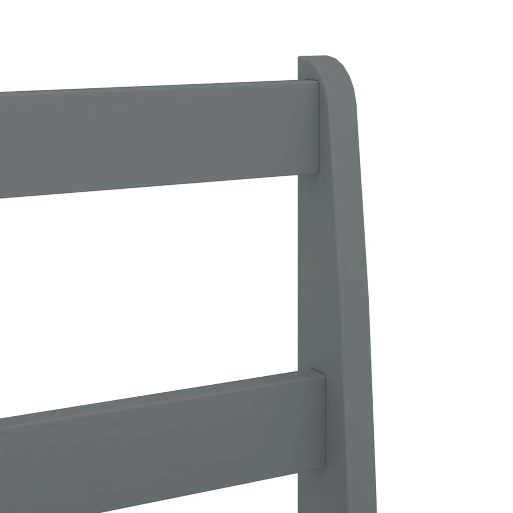 Ensemble à manger PANAMA 5 pcs gris bois de pin massif - XIOS