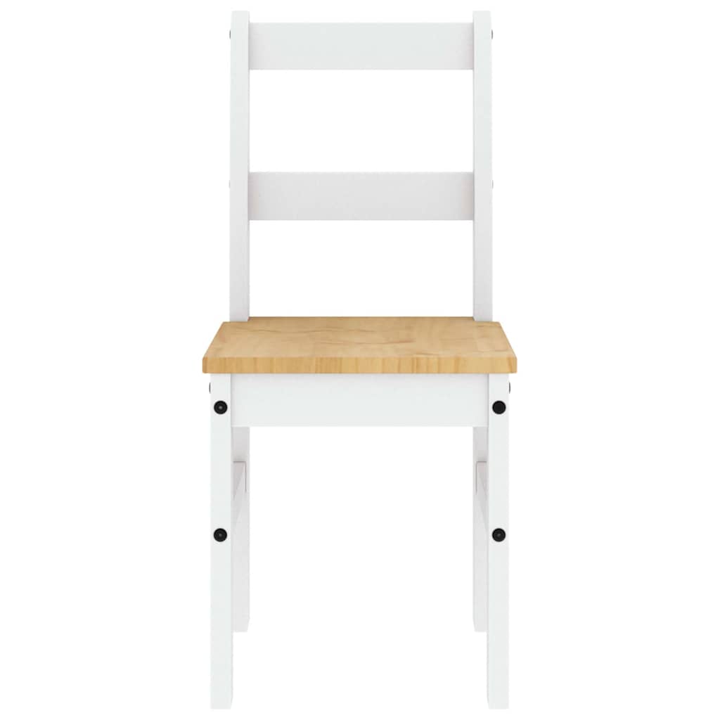 Ensemble à manger Panama 7 pcs blanc bois de pin massif - XIOS