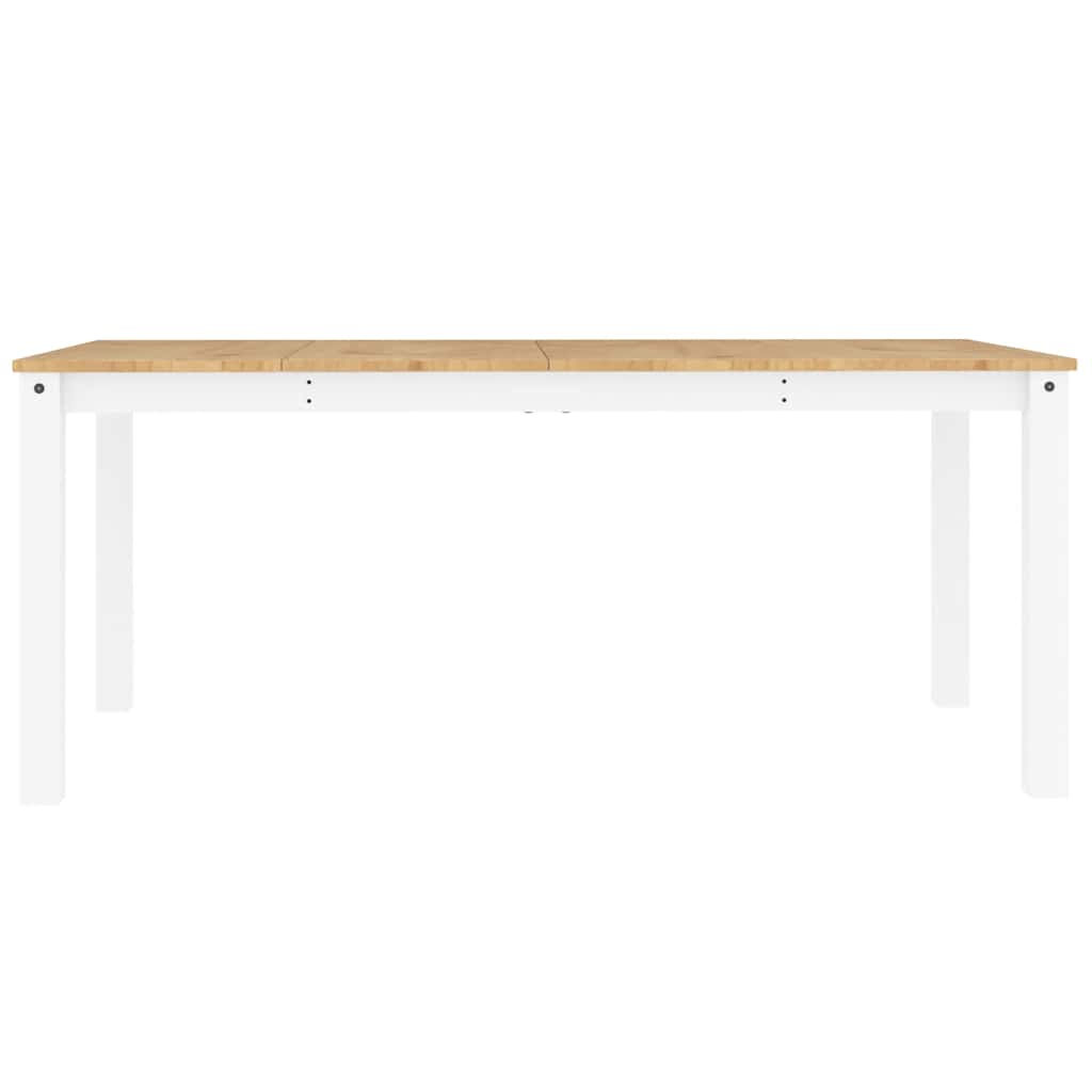 Ensemble à manger Panama 7 pcs blanc bois de pin massif - XIOS