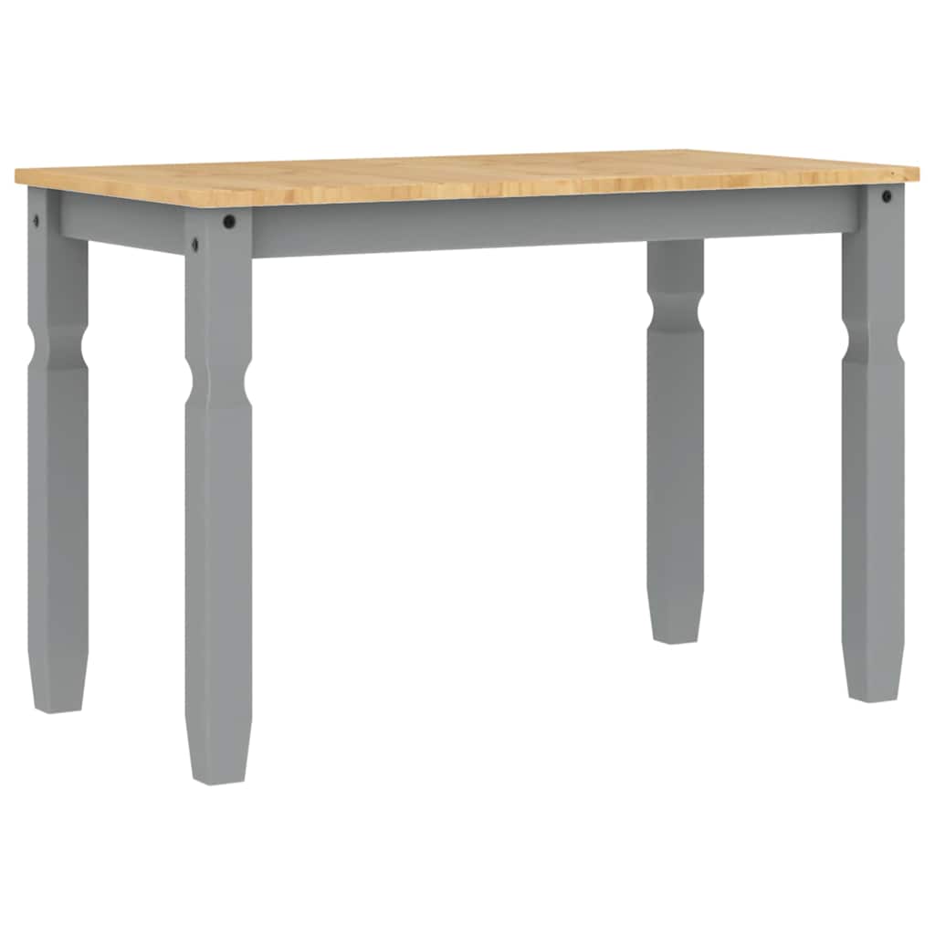Ensemble à manger PANAMA 3 pcs gris bois de pin massif - XIOS