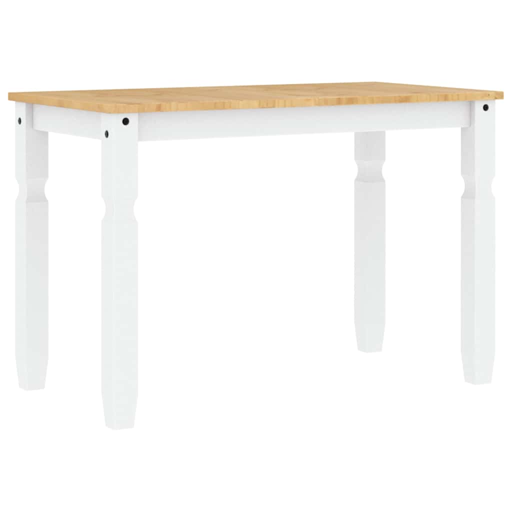 Ensemble à manger PANAMA 3 pcs blanc bois de pin massif - XIOS