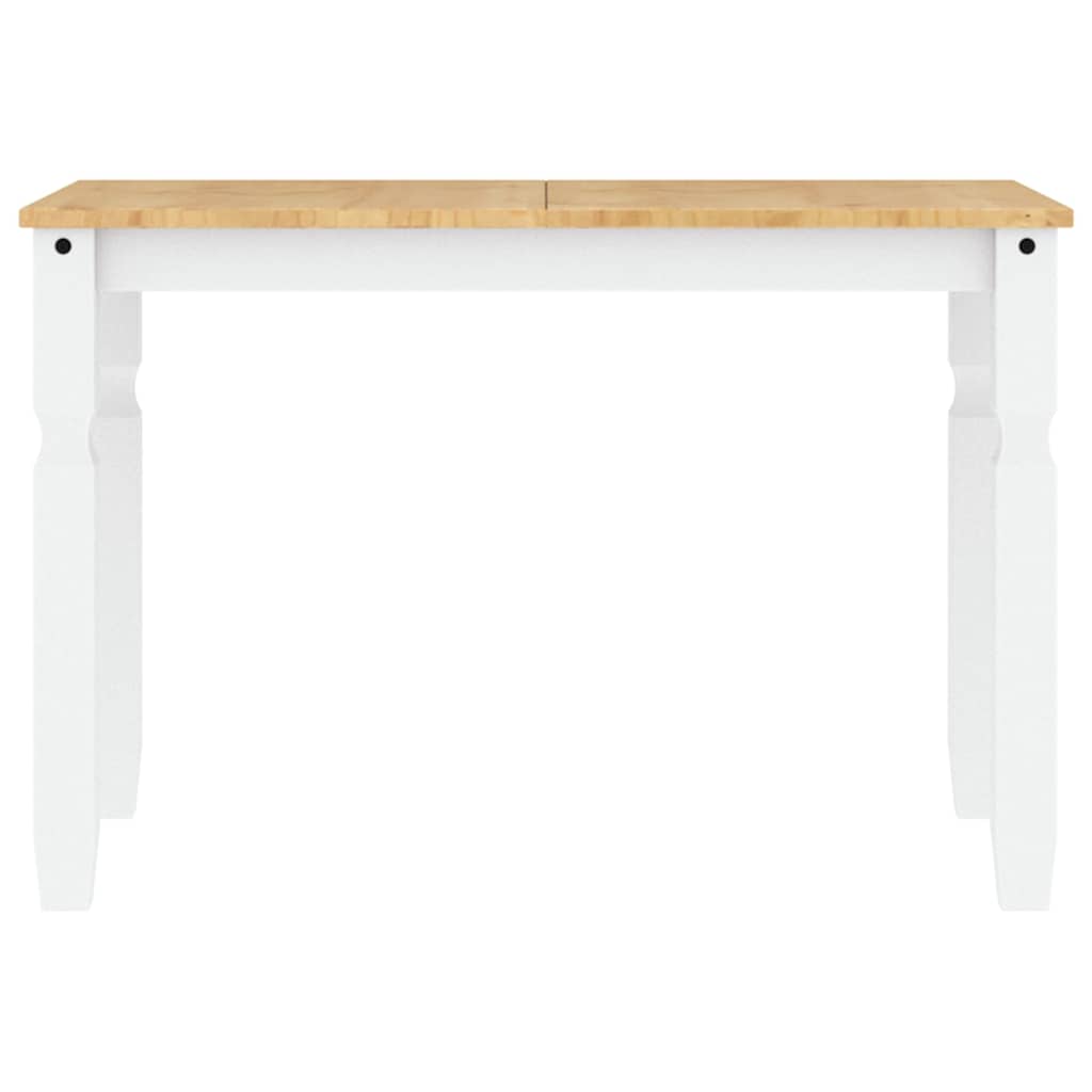 Ensemble à manger PANAMA 5 pcs blanc bois de pin massif - XIOS