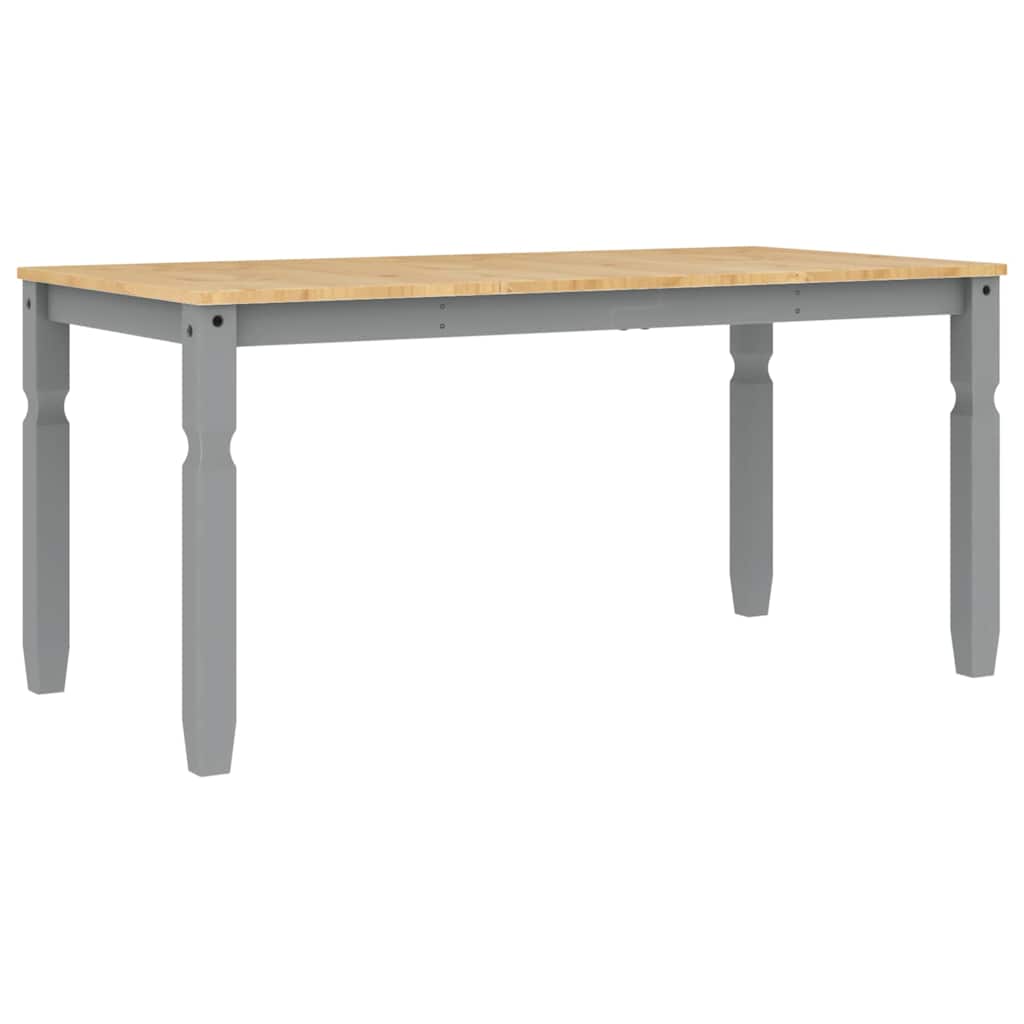 Ensemble à manger PANAMA 3 pcs gris bois de pin massif - XIOS