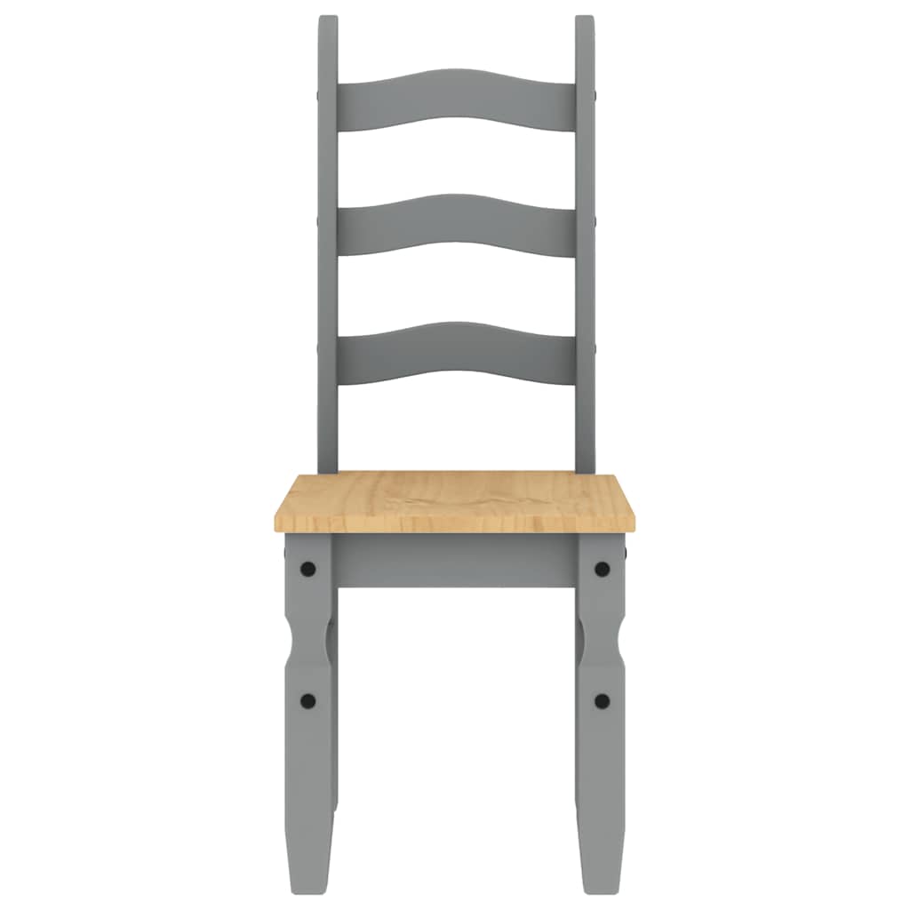 Ensemble à manger PANAMA 3 pcs gris bois de pin massif - XIOS