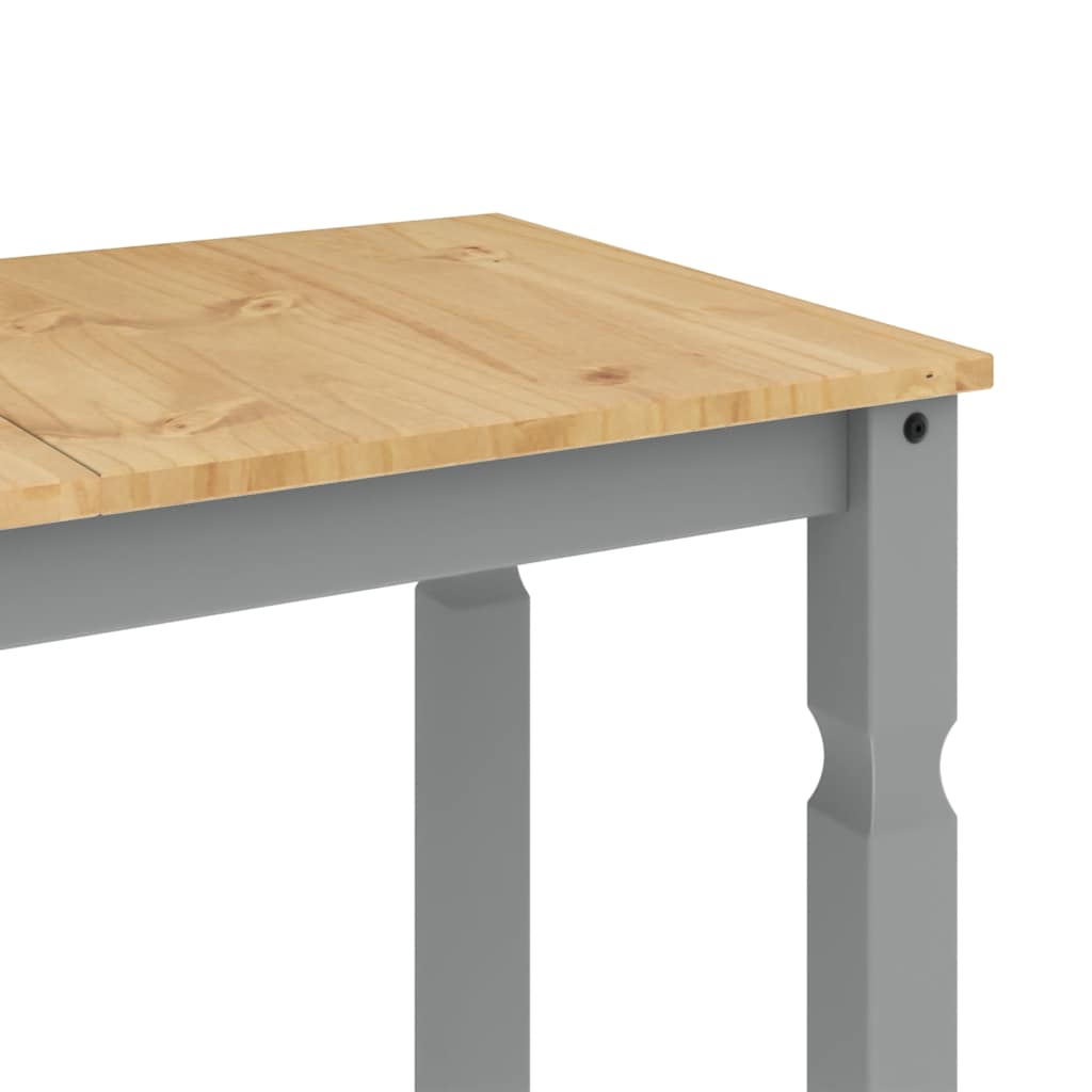 Ensemble à manger PANAMA 3 pcs gris bois de pin massif - XIOS