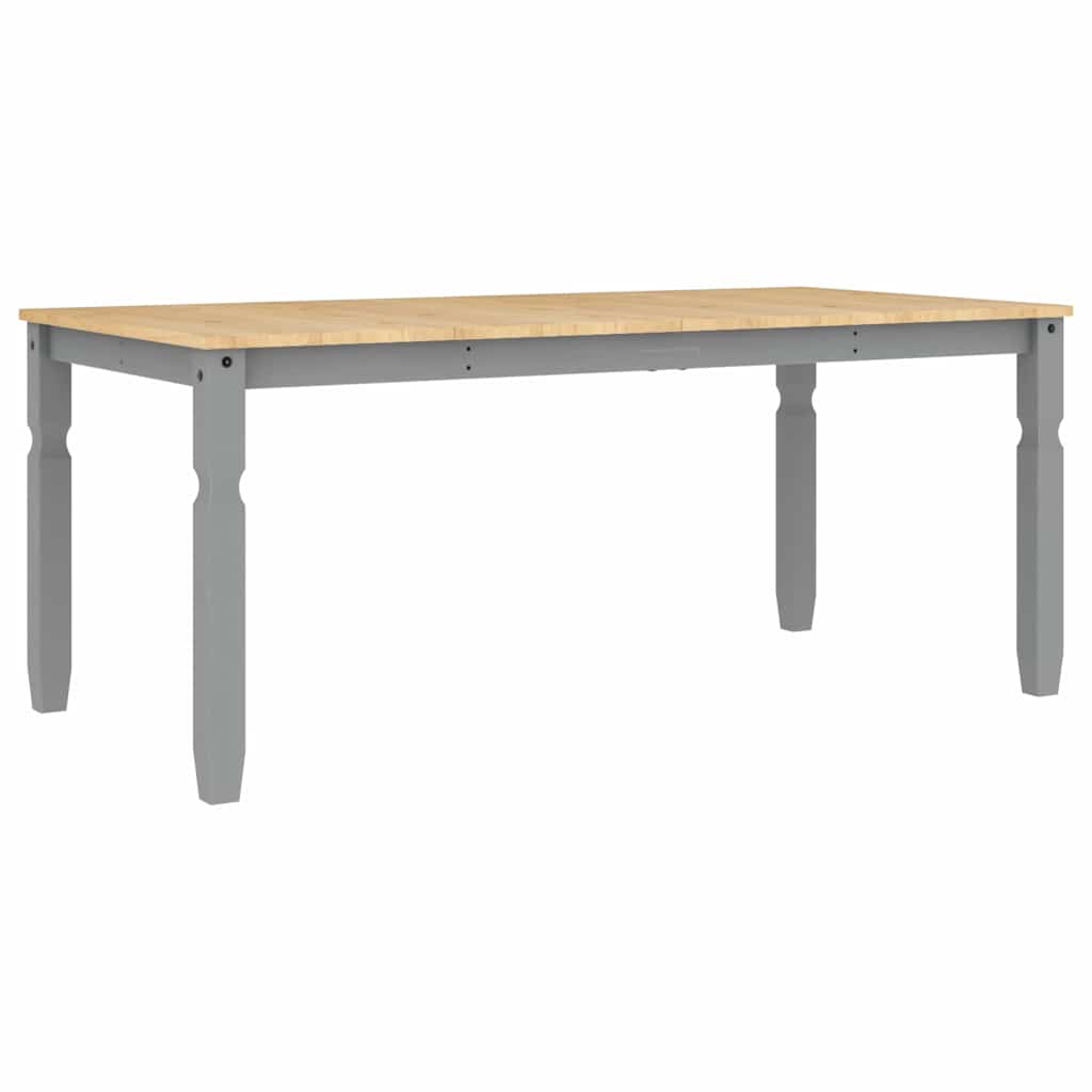 Ensemble à manger PANAMA 3 pcs gris bois de pin massif - XIOS