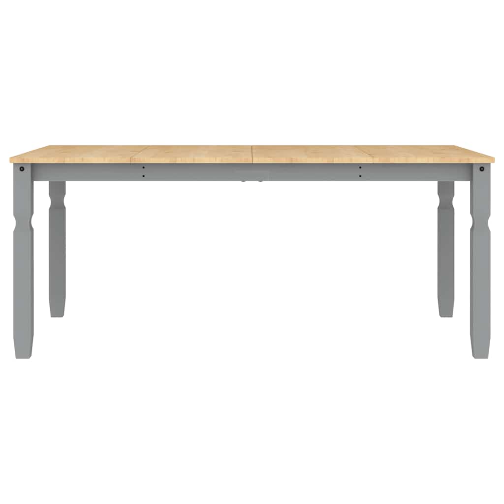 Ensemble à manger PANAMA 3 pcs gris bois de pin massif - XIOS