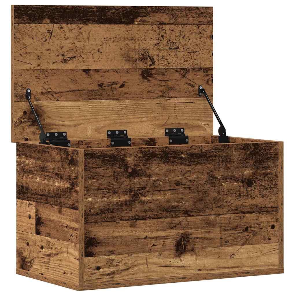 Boîte de Rangement avec stockage Bois Ancien 60 x 35 x 35 cm