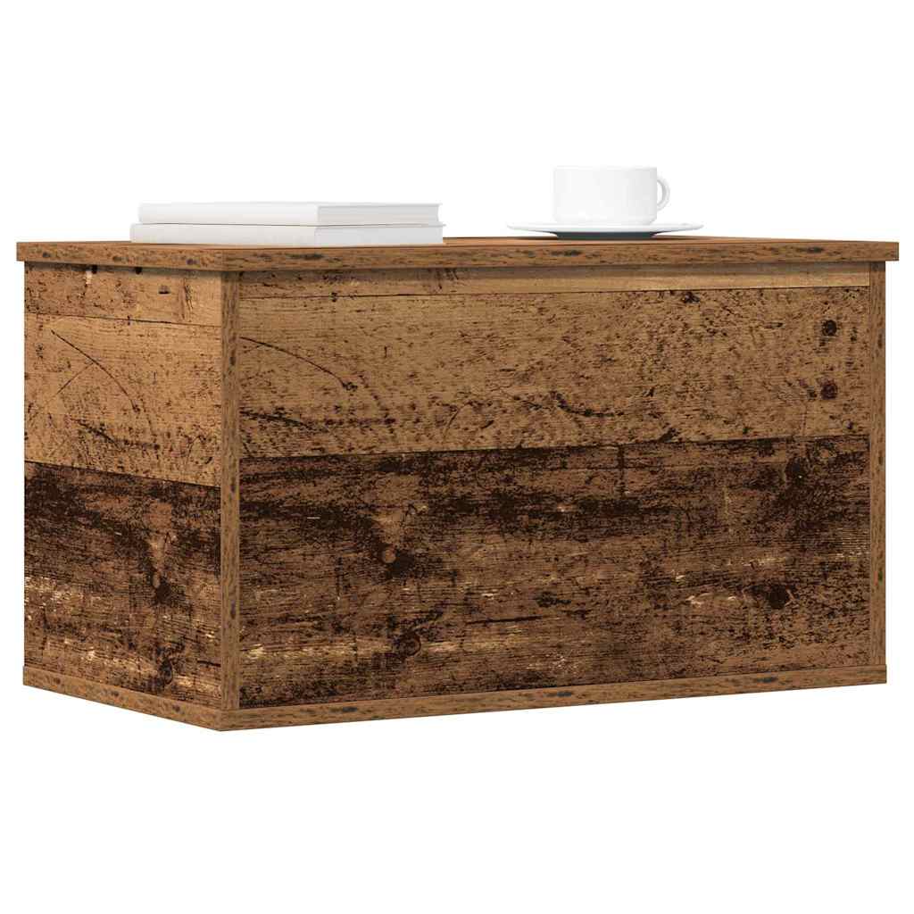 Boîte de Rangement avec stockage Bois Ancien 60 x 35 x 35 cm