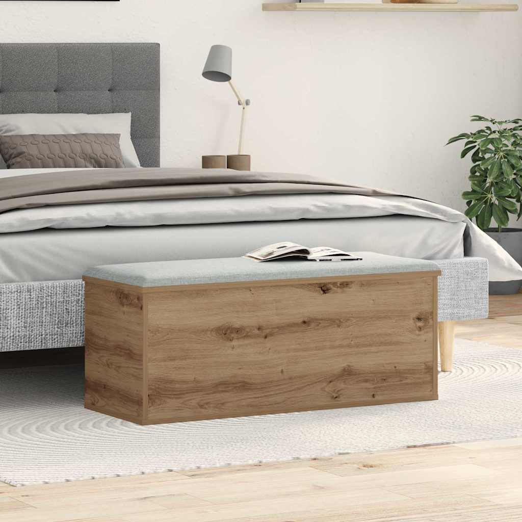 Boîte de Rangement Chêne artisanal 90 x 35 x 35 cm - XIOS