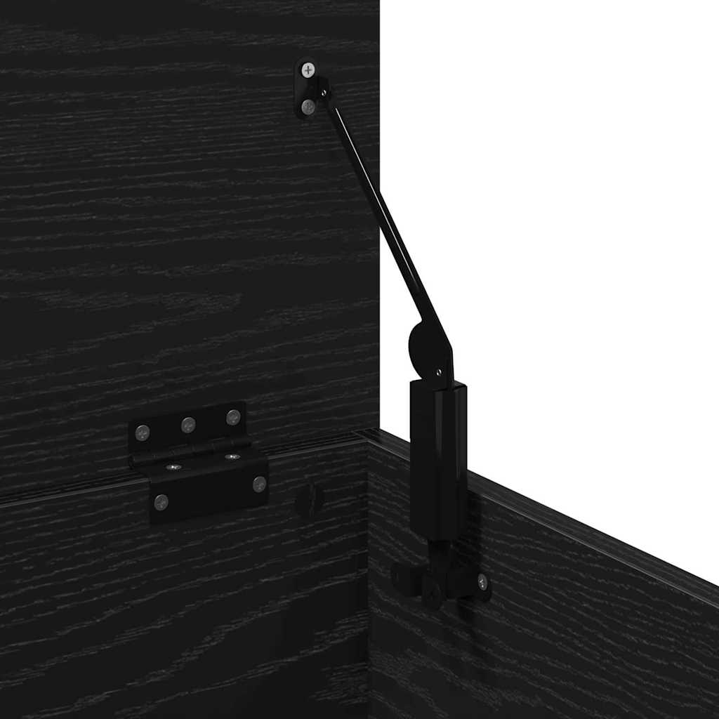 Boîte de Rangement Chêne noir 90 x 35 x 35 cm Bois d'ingénierie