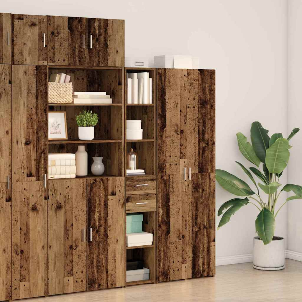 Haut Armoire Bois ancien 30 x 42.5 x 185 cm Bois d'ingénierie - XIOS