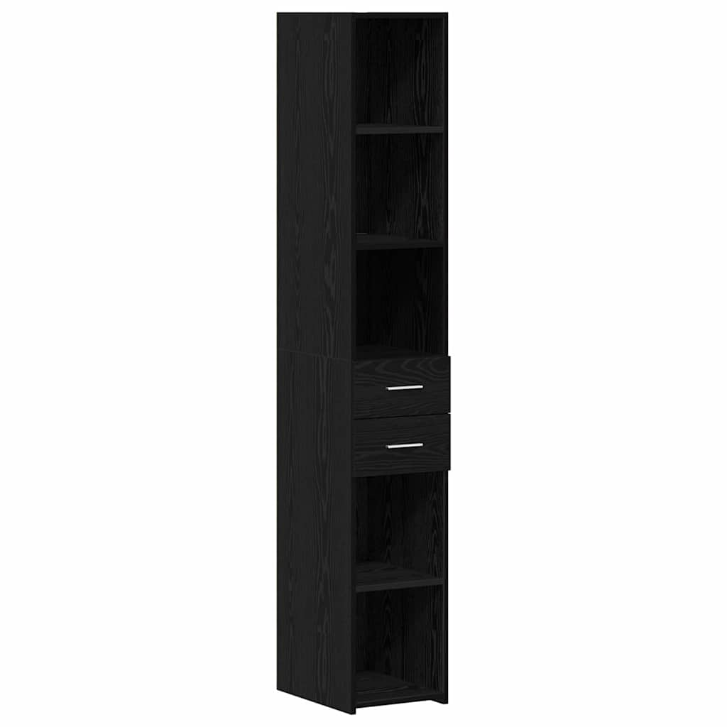 Haut Armoire Chêne noir 30 x 42.5 x 185 cm Bois d'ingénierie - XIOS