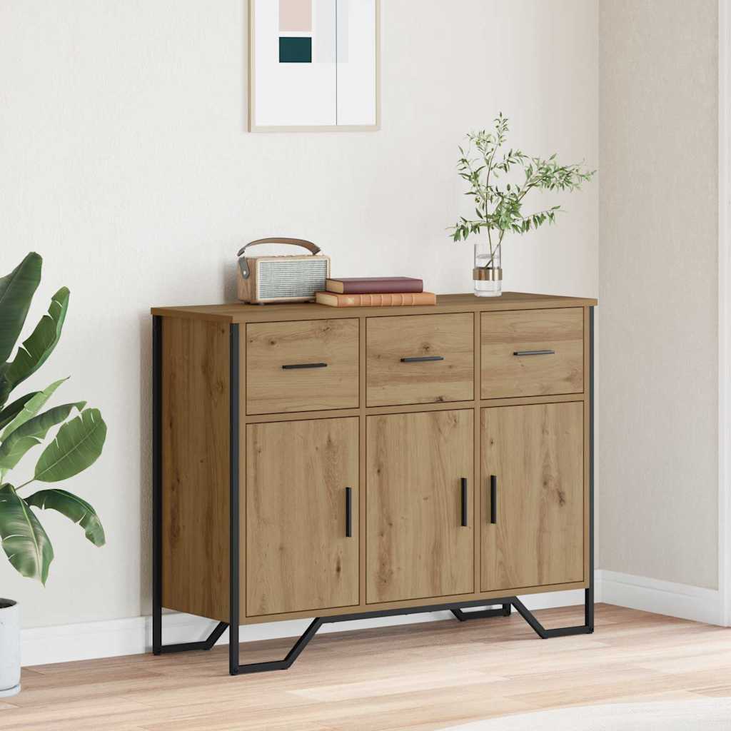 Buffet chêne artisanal 97 x 32.5 x 74.5 cm Bois d'ingénierie - XIOS