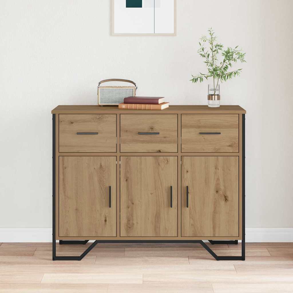 Buffet chêne artisanal 97 x 32.5 x 74.5 cm Bois d'ingénierie - XIOS