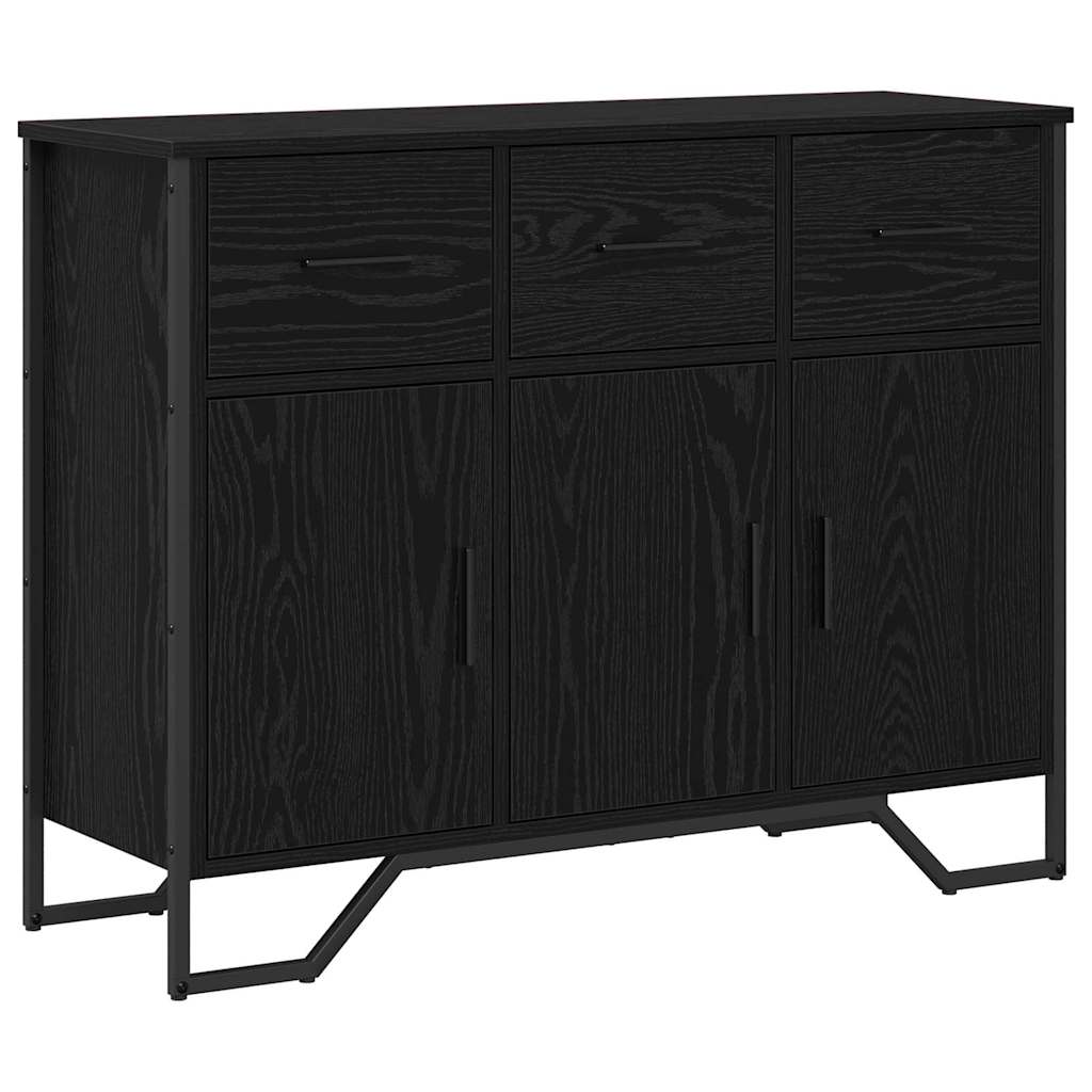Buffet avec tiroir Chêne noir 97 x 32,5 x 74,5 cm - XIOS