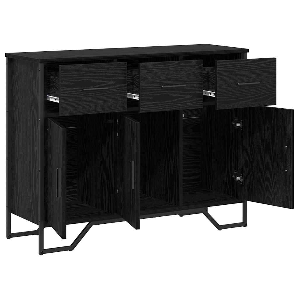 Buffet avec tiroir Chêne noir 97 x 32,5 x 74,5 cm - XIOS