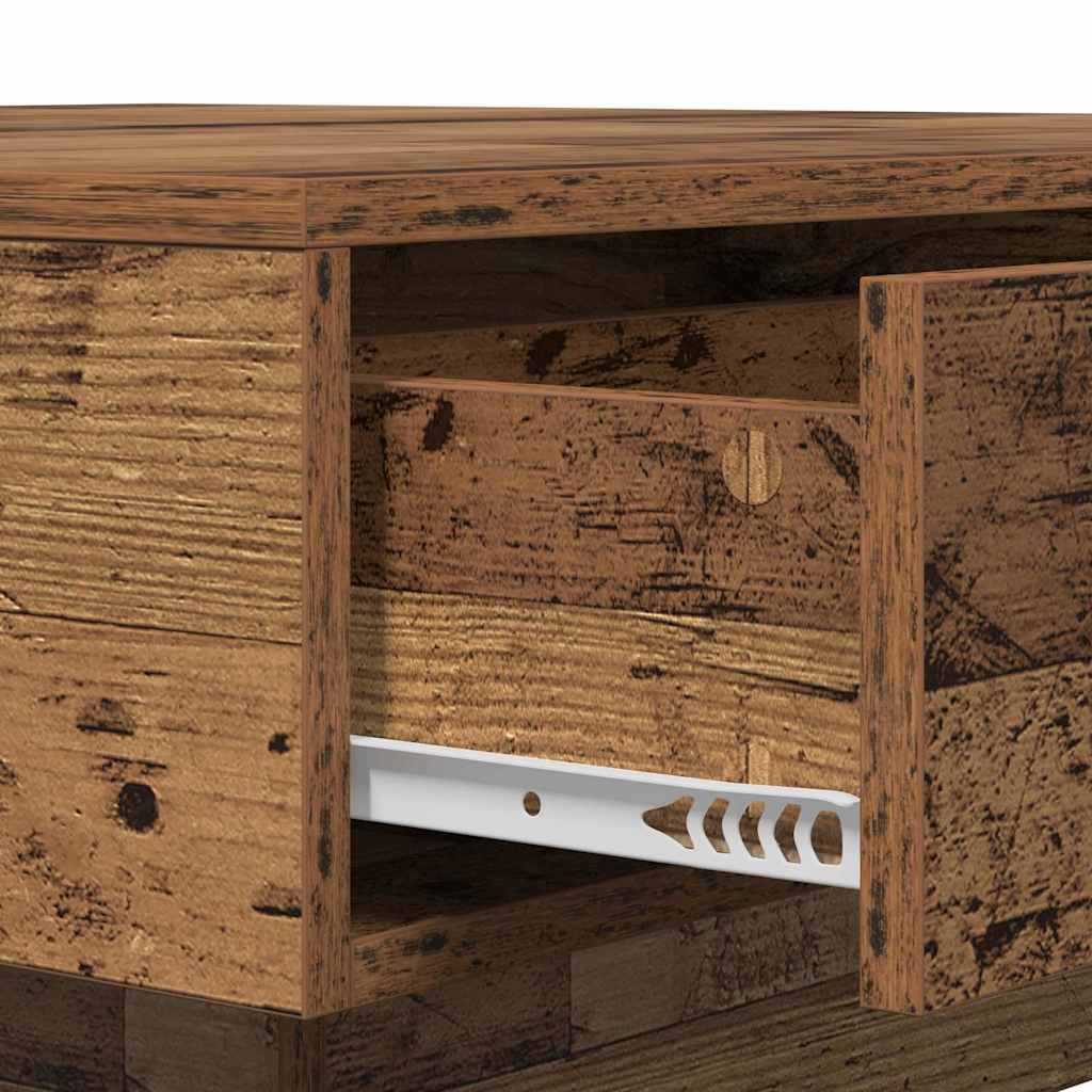 Table basse Bois ancien 90 x 90 x 28 cm Bois d'ingénierie - XIOS