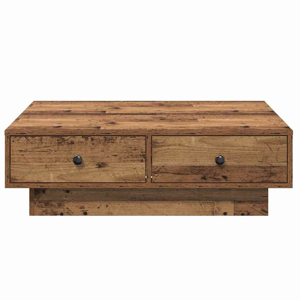 Table basse Bois ancien 90 x 90 x 28 cm Bois d'ingénierie - XIOS