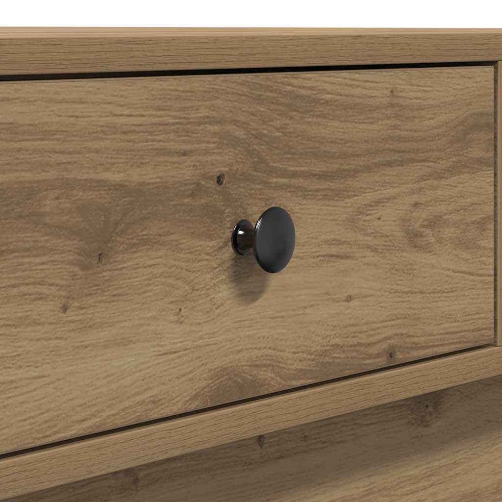 Table basse Chêne artisanal 90 x 90 x 28 cm Bois d'ingénierie - XIOS
