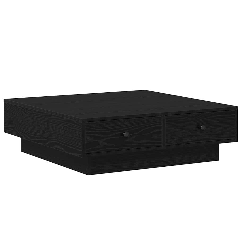Table basse Chêne noir 90 x 90 x 28 cm Bois d'ingénierie - XIOS