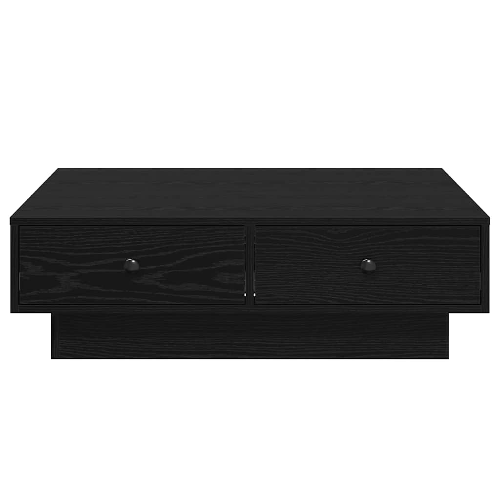 Table basse Chêne noir 90 x 90 x 28 cm Bois d'ingénierie - XIOS
