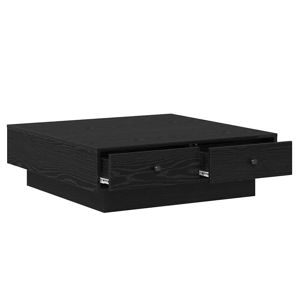 Table basse Chêne noir 90 x 90 x 28 cm Bois d'ingénierie - XIOS