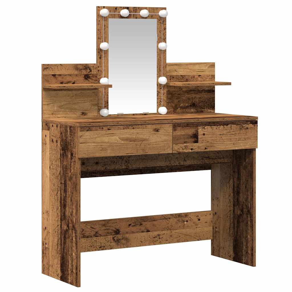 Table de Toilette avec tiroir Bois ancien 100 x 40 x 130 cm - XIOS