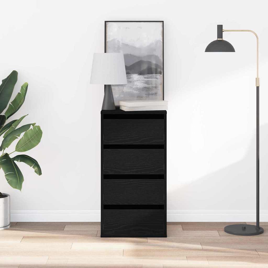 Armoire à tiroirs Noir 40 x 41 x 76 cm Bois d'ingénierie - XIOS