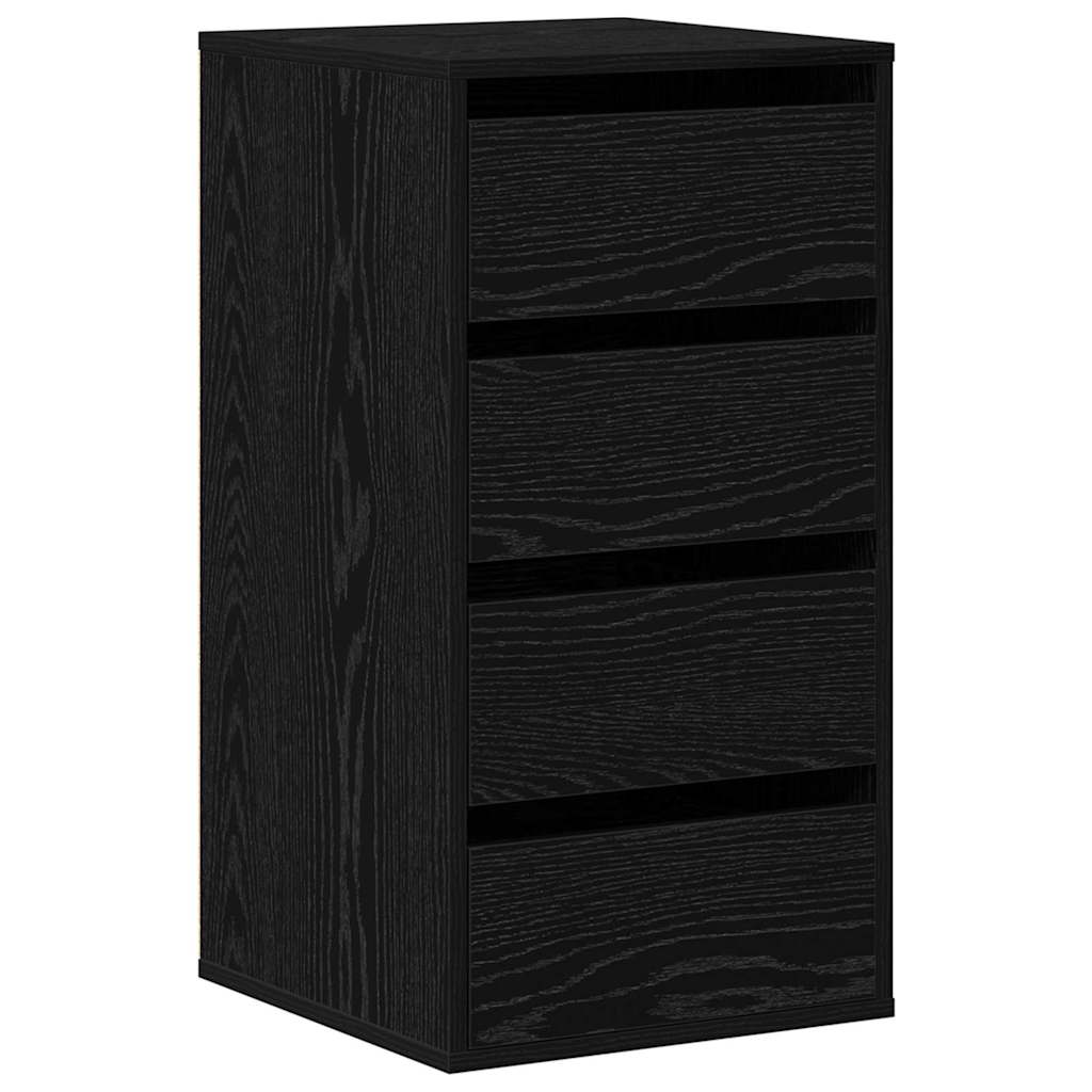 Armoire à tiroirs Noir 40 x 41 x 76 cm Bois d'ingénierie - XIOS